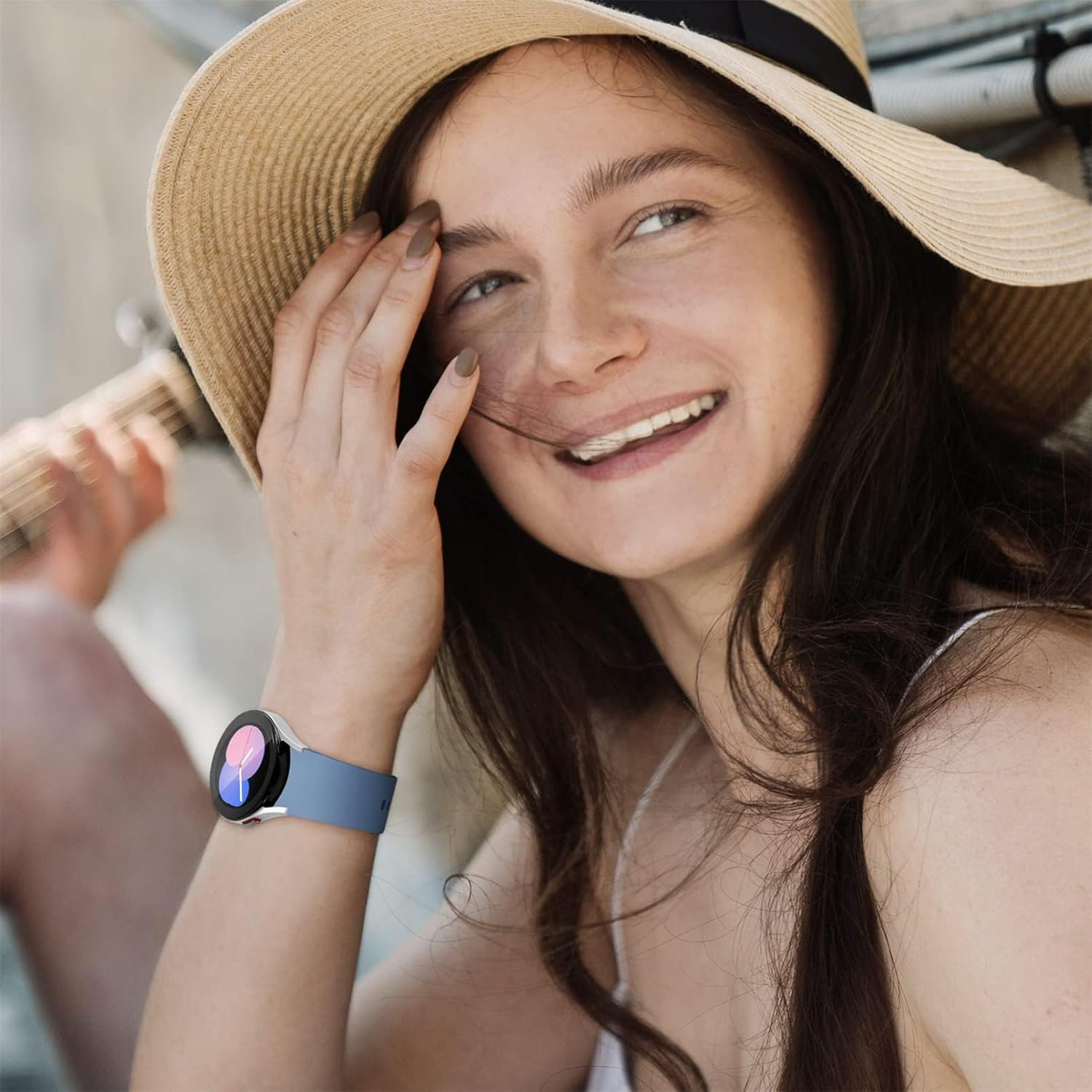 Galaxy Watch 7/FE/6/5/4 Band,For Samsung Galaxy Watch 5 Pro Band 45Mm 40Mm 44Mm,Soft Silicone Sport Strap Correa Galaxy 6/4 Classic Bands 47Mm 46Mm 42 43Mm Women Men,No Gap Bracelet Replacement Wristbands image number 3