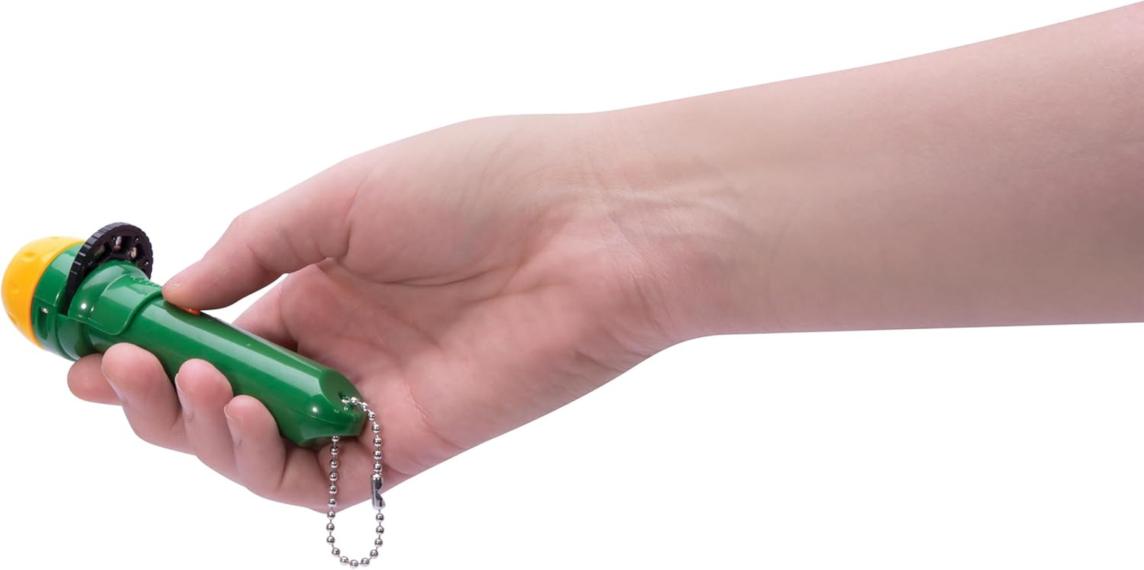 Isgift Torch Projector, Dinosaurs, Green, 3X3X12.5Cm - Projects 24 Dinosaur Images, Includes 3 Discs and Keychain, Portable Night Light and Storytelling Toy, Ages 3 and Up image number 2