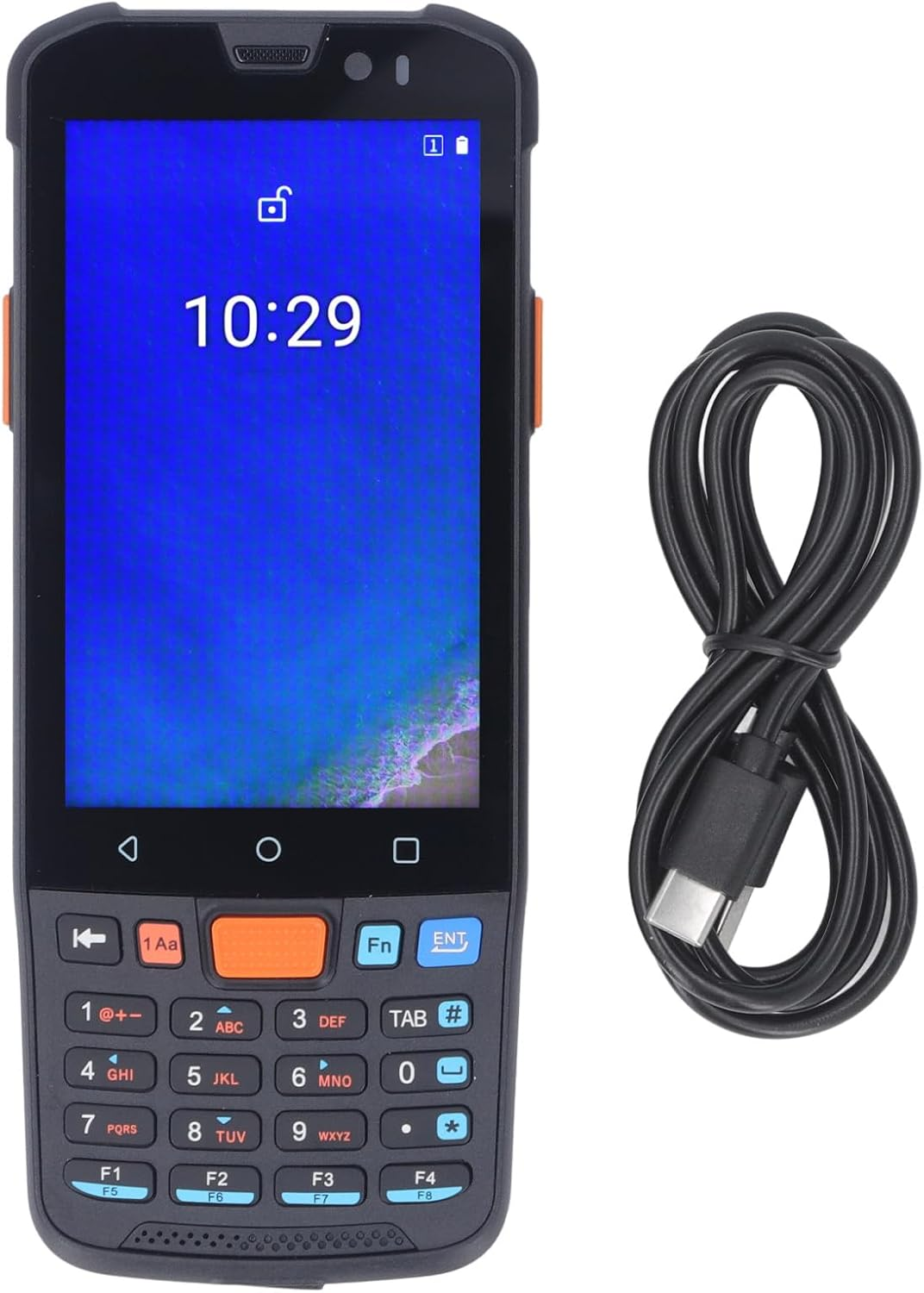 Handheld Data Terminal Mobile Computer, Android 11 Handheld Computer 4G Wifi Bluetooth 1D 2D Barcode Scanner, 3GB AM and 32GB ROM, Inventory Scanner for Warehouse