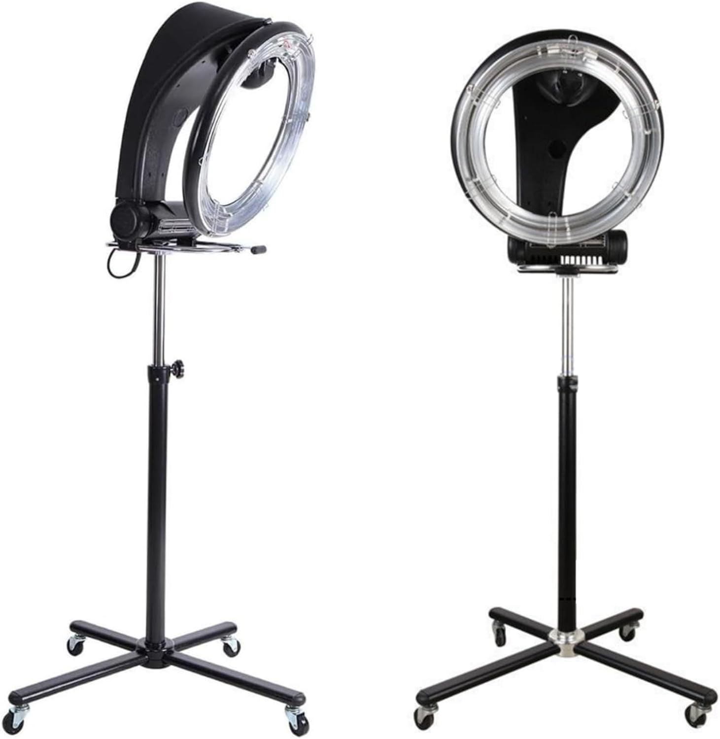 1 PC Standing Hair Dryer Accelerator Colour 360 Rotating Halo Rolling Adjustable Height 110-165Cm Salon Equipment 2.2M Cord Length Timed Temperature Adjustment image number 5