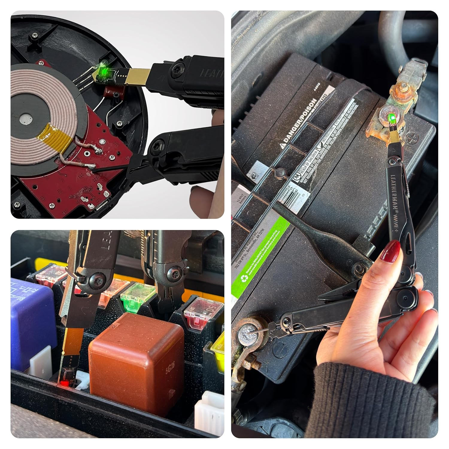 Galvanox Battery Voltage Tester Designed for Leatherman Multitools (Flat-Bit Slot Accessory) DC Voltage Meter, 2.5VDC to 30VDC image number 6