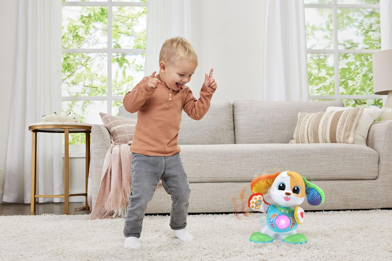 Leapfrog Dance around Learning Hound Toy - Dancing Puppy, Musical Toy - 619403 - Multicoloured image number 1