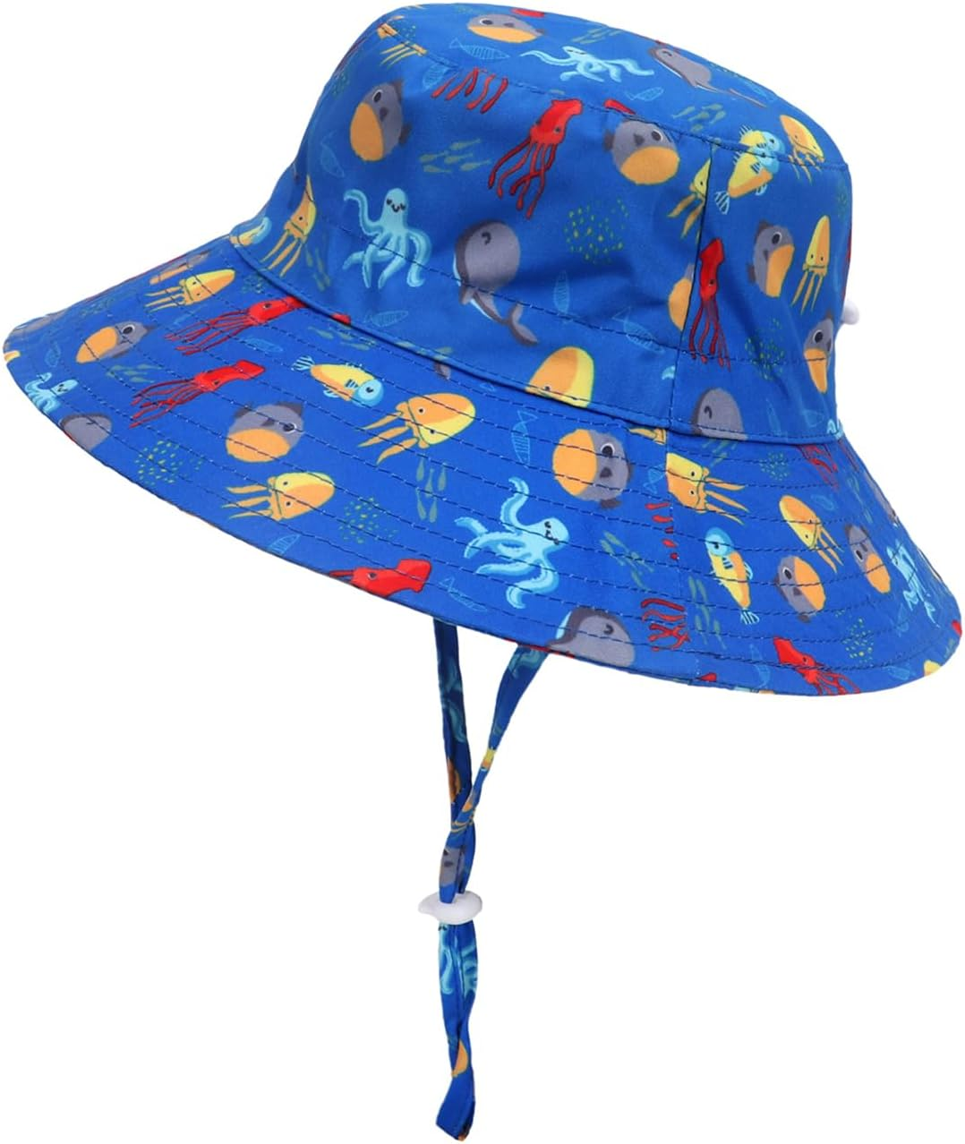 Ptduabenlu Baby Sun Hat Toddler UPF 50+ Summer Sun Protection Cap Infant Beach Wide Brim Bucket Hat for Kids Boys Girls