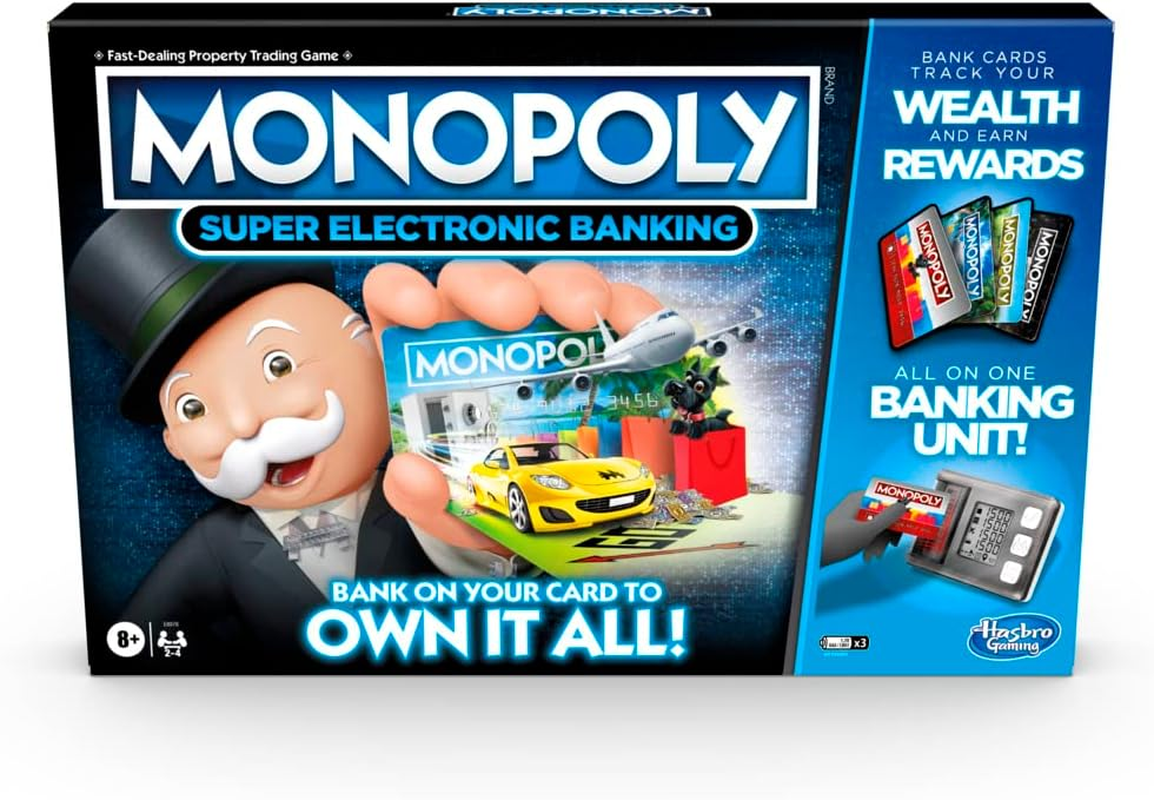Monopoly Ultimate Rewards Board Game; Electronic Banking Unit; Choose Your Rewards; Cashless Gameplay; Tap Technology; for Ages 8 and Up image number 4