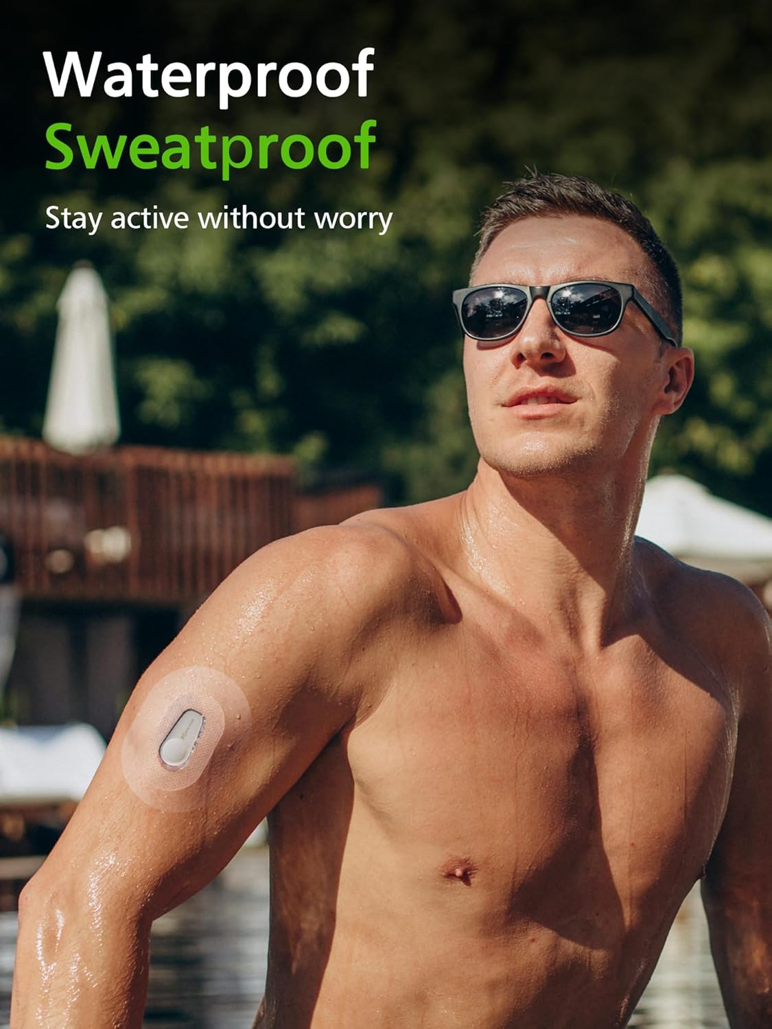 60 Packs Dexcom G6 Overpatch, Dexcom G6 Adhesive Patches Waterproof for 10-14 Days Long Stay, No Glue in the Center by SUNMON (Transparent) image number 4