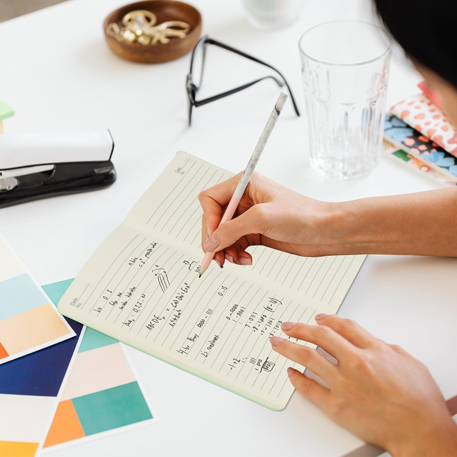 ZCZN 12 Pack A5 Lined Notebook, 12 Colors Journal Notebooks for School, Study, Office, 60 Pages/30 Sheets (Multicolor) - Multicolor image number 6