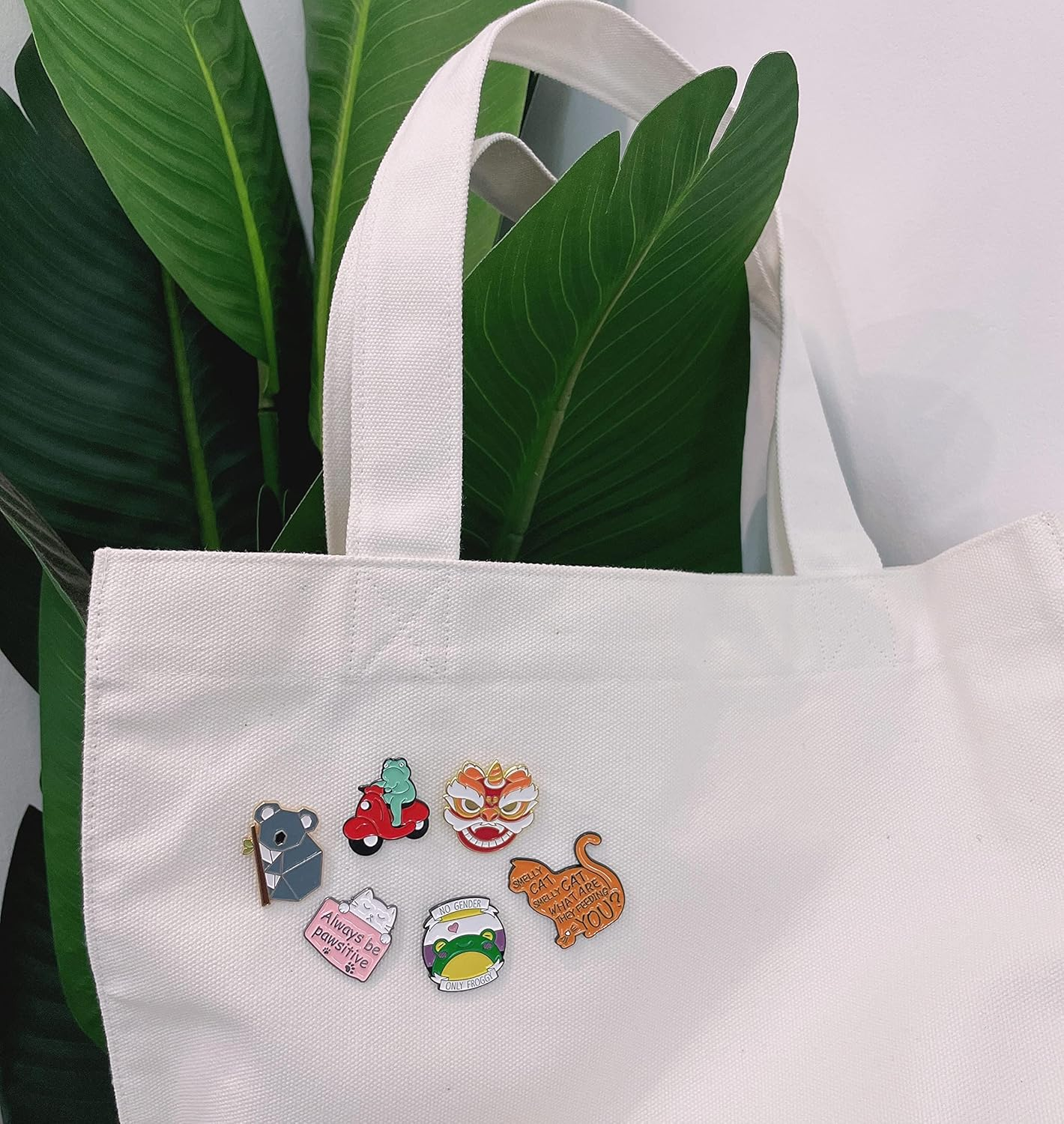 SINCCO 20/40 PCS Cute Enamel Backpack Pins, Funny Enamel Pins Bulk Set Cool Button Pins Aesthetic Brooch Lapel Pins Anime for Backpacks, Jackets, Hats, Kids, Girls, Gifts image number 1