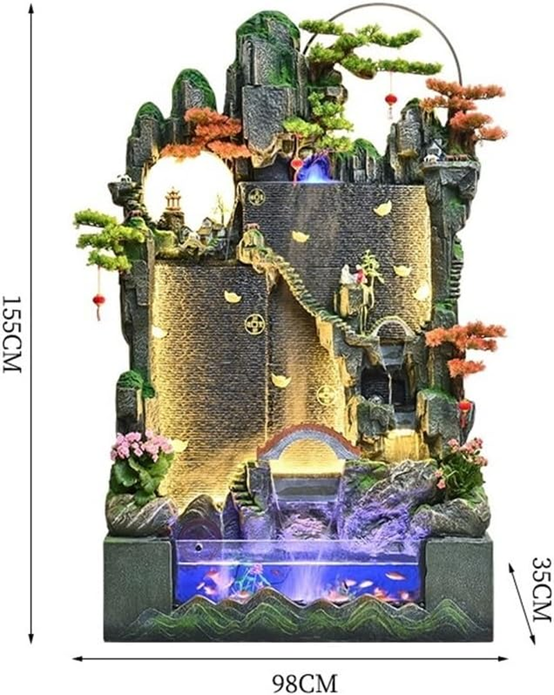 Outdoor Fountain Large Floor Rockery Circulating Water Fish Tank Feng Shui Living Room Courtyard Landscape Decoration image number 1