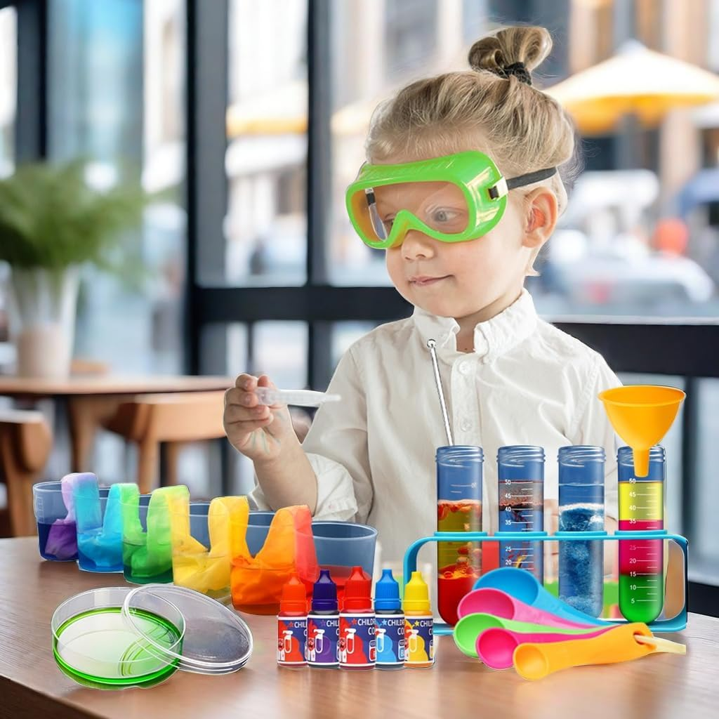 STEM Science Experiment Kit for Kids &ndash; 47-Piece Educational Chemistry Lab Set, Includes 30 Fun Experiments with Reagents & Safety Goggles, Ideal for Boys & Girls Ages 6+, Learn Science at Home image number 3