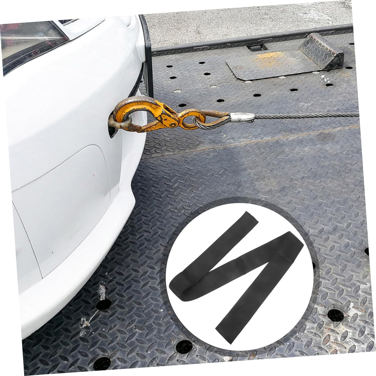 Mobestech Nylon Rope Sheath for Winch Cable Protection Winch Cable Sleeve for Synthetic Rope image number 2