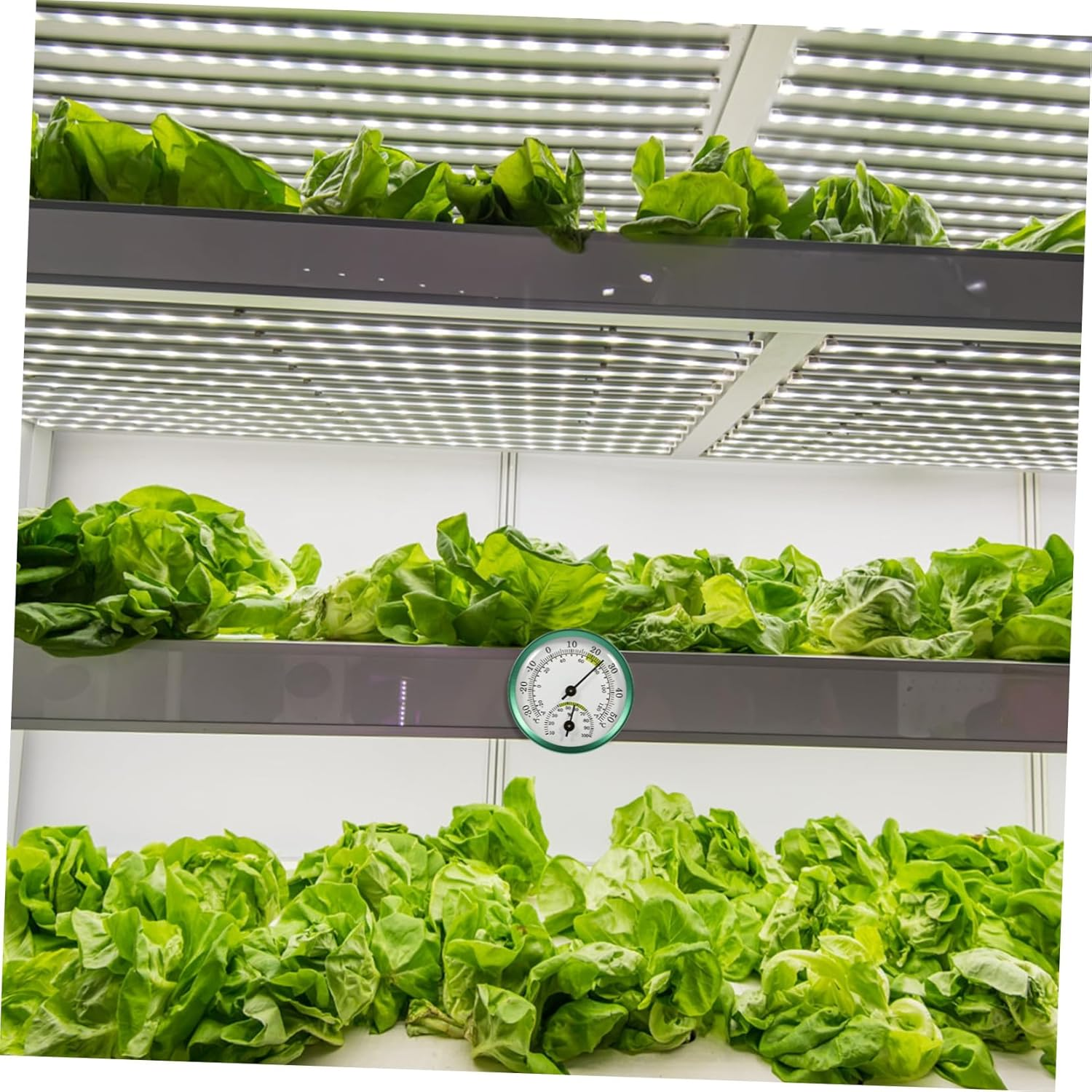 Kisangel Wall Mounted Hygrometer Thermometer with Numbers Digital Indoor Outdoor Humidity Gauge for Home Office Sauna Moisture Monitoring image number 2