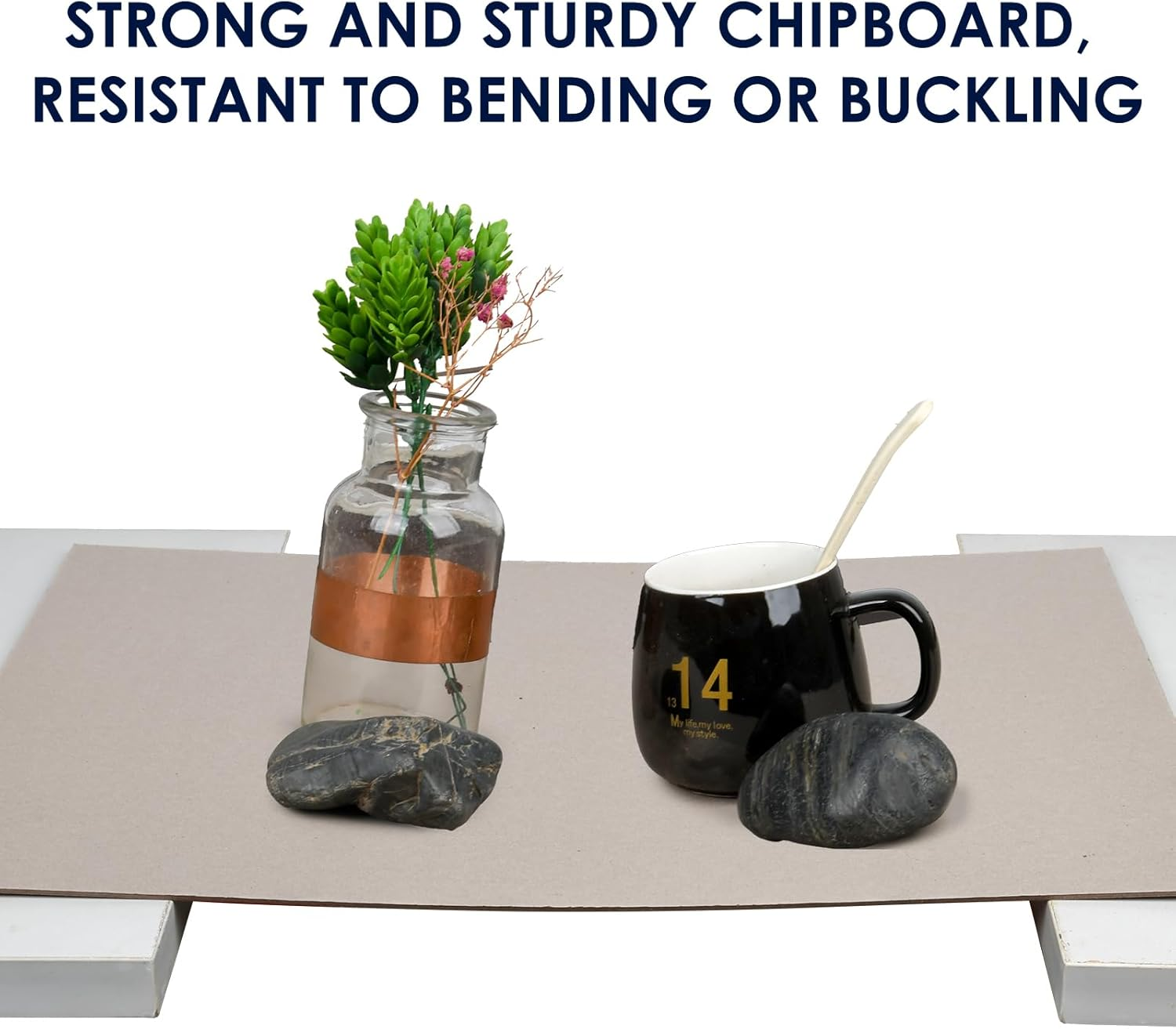 Heavy-Duty Chipboard Sheets 8.5 X 11 in - 80 PT (2Mm) Thick - 20 Sheets of Chip Board for Binding Covers, Book Boards, Backing and Crafts - Sturdy Alternative to Thin Cardboard Sheets