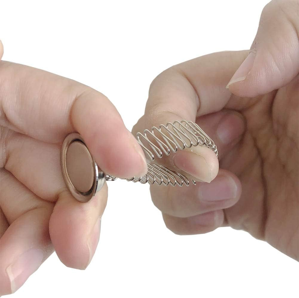 Medsuo 3Pcs Strong Magnetic Single Pen Holders Organizer Clips with Adjustable Spring Loop Fit for Any Size Pens Removable Push Pins on Refrigerator, Whiteboard, Erase Board and Bulletion Board image number 5