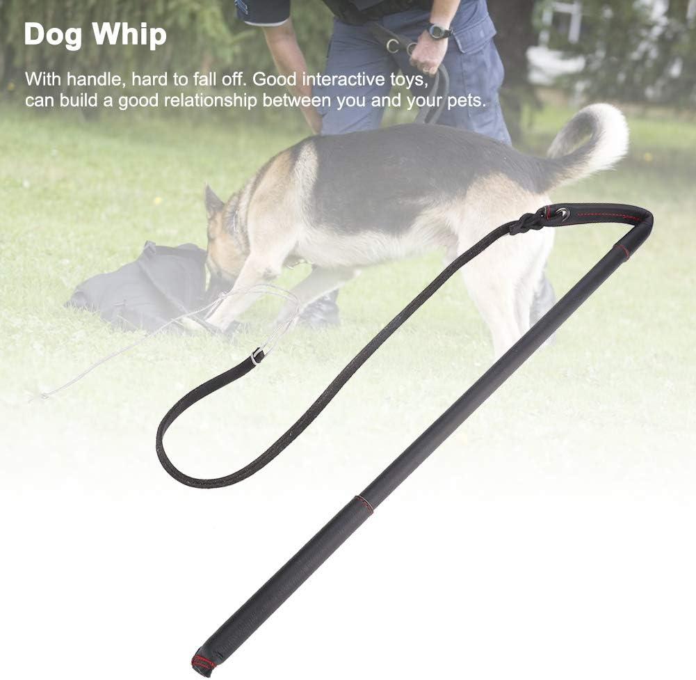 Artificial Cowhide Dog Stirring Whip Bat with Handle for Medium Large Dogs Training Accessory Suitable for Schutzhund, German Shepherd, and Others Dogs image number 6