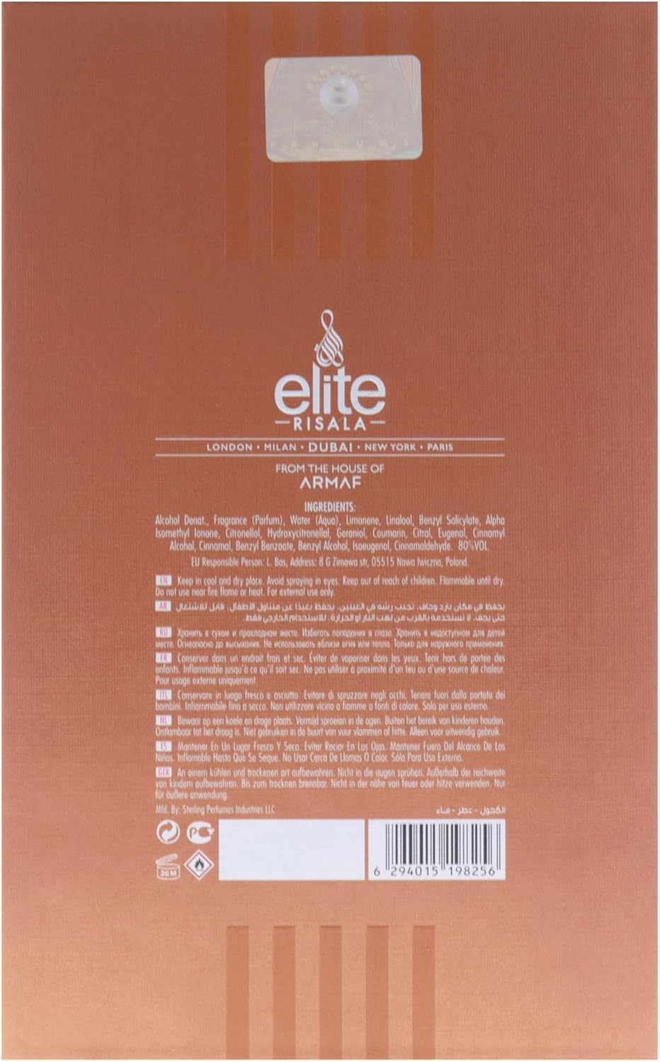 Elite - Muluki Extreme by Risala for Men - 3.4 Oz EDP Spray image number 3