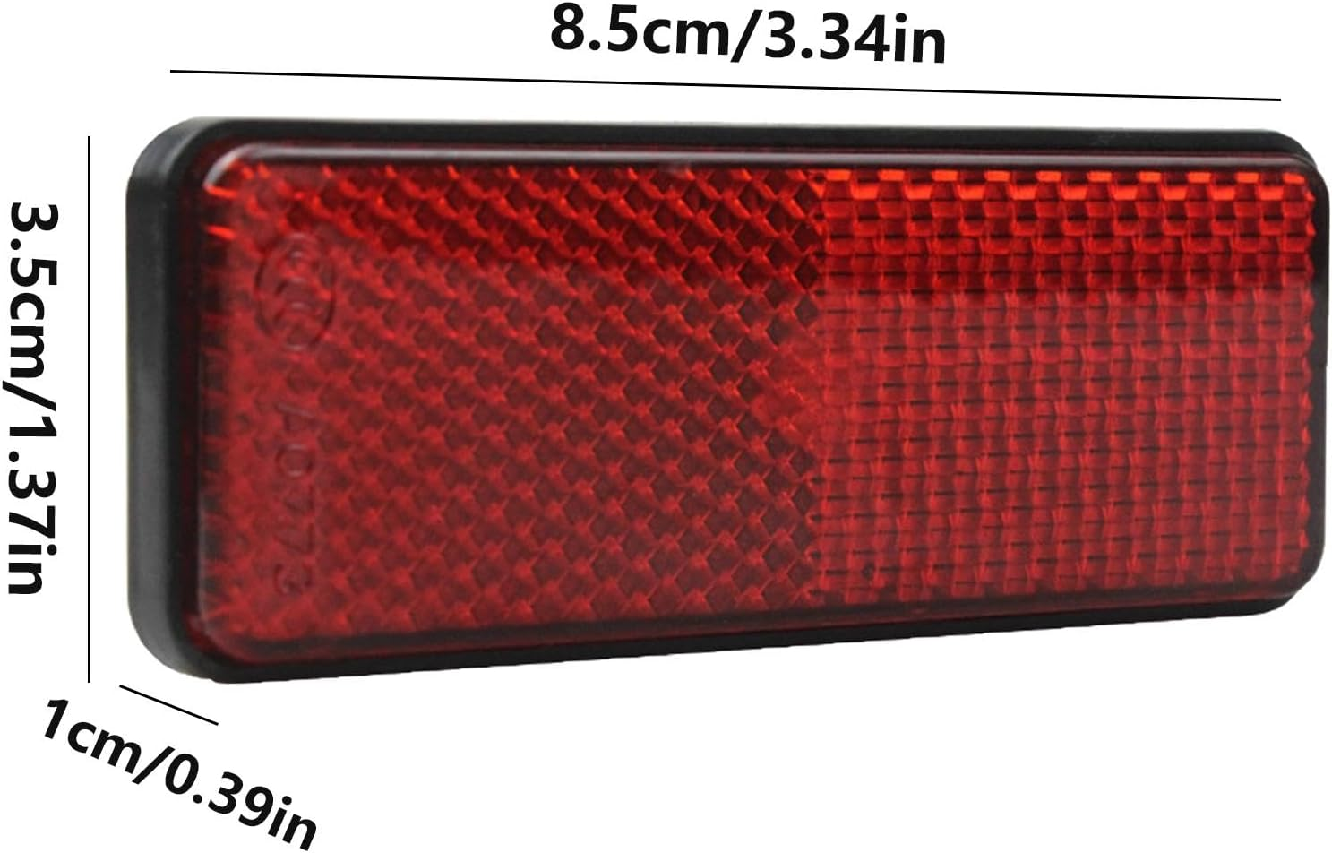 Motorcycle Reflectors Motorcycle Safety Reflector - Motorcycle Reflector - Screw Mount for Night Driving Reflective Gear Motorcycle Accessories for Better Visibility image number 3