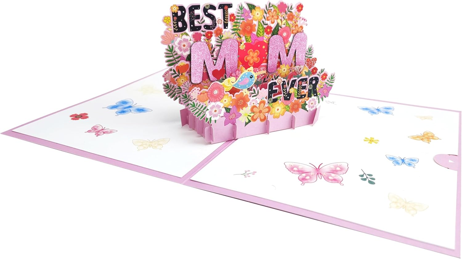 Best Mom Ever Pop up Cards, Flower, 3D Greeting Cards Gift, for Birthday, Mothers Day, Anniversary, Valentines Day, Mom, Stepmom, Mother in Law, 5X7 - Includes Envelope and Message Note image number 5