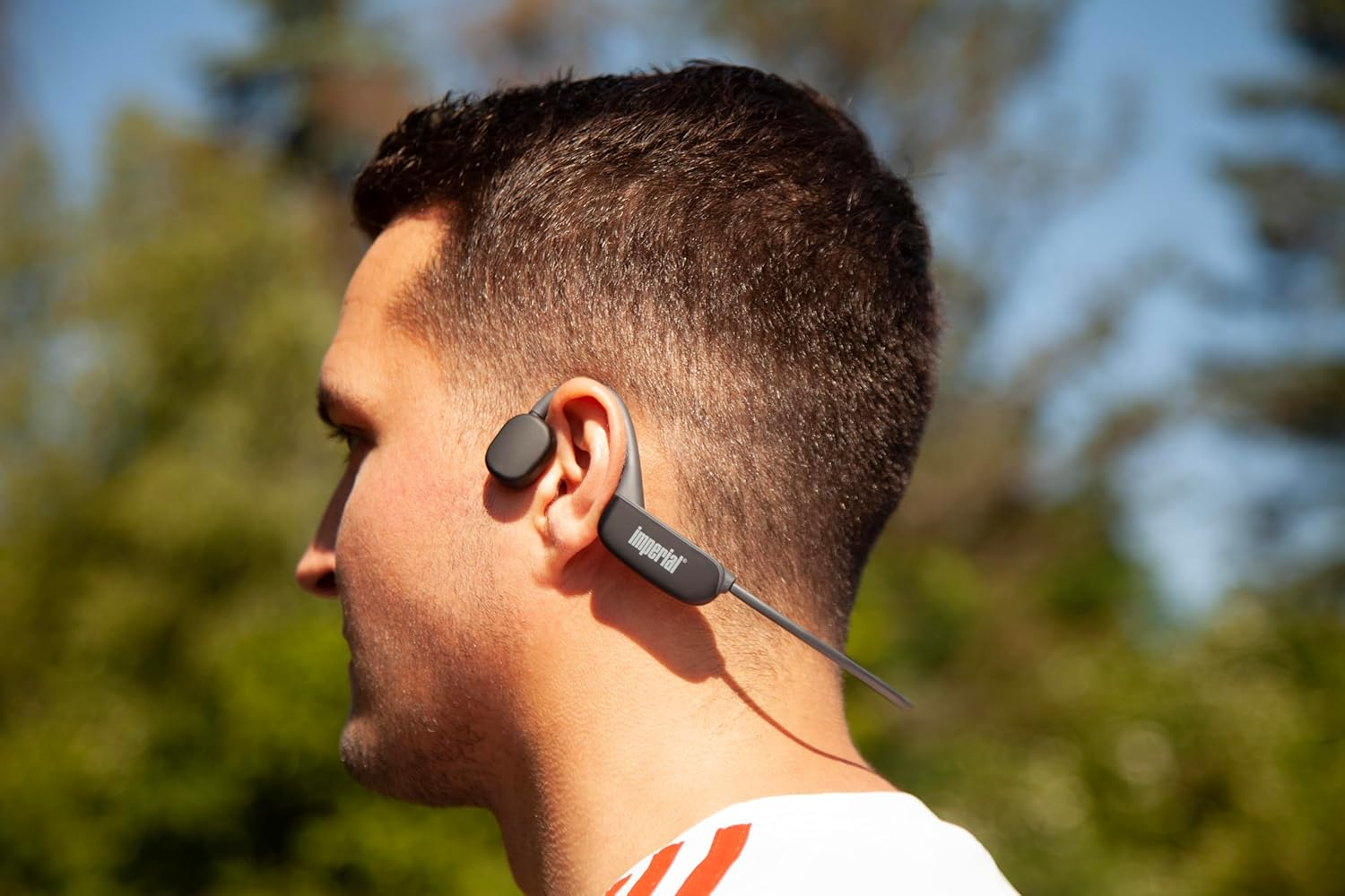 Imperial Blutc Active 2 Bone Sound Headphones (Bone Conduction, Bluetooth 5.3, 32GB Memory, 11 Hours Playtime, Sweat Resistant) - Black