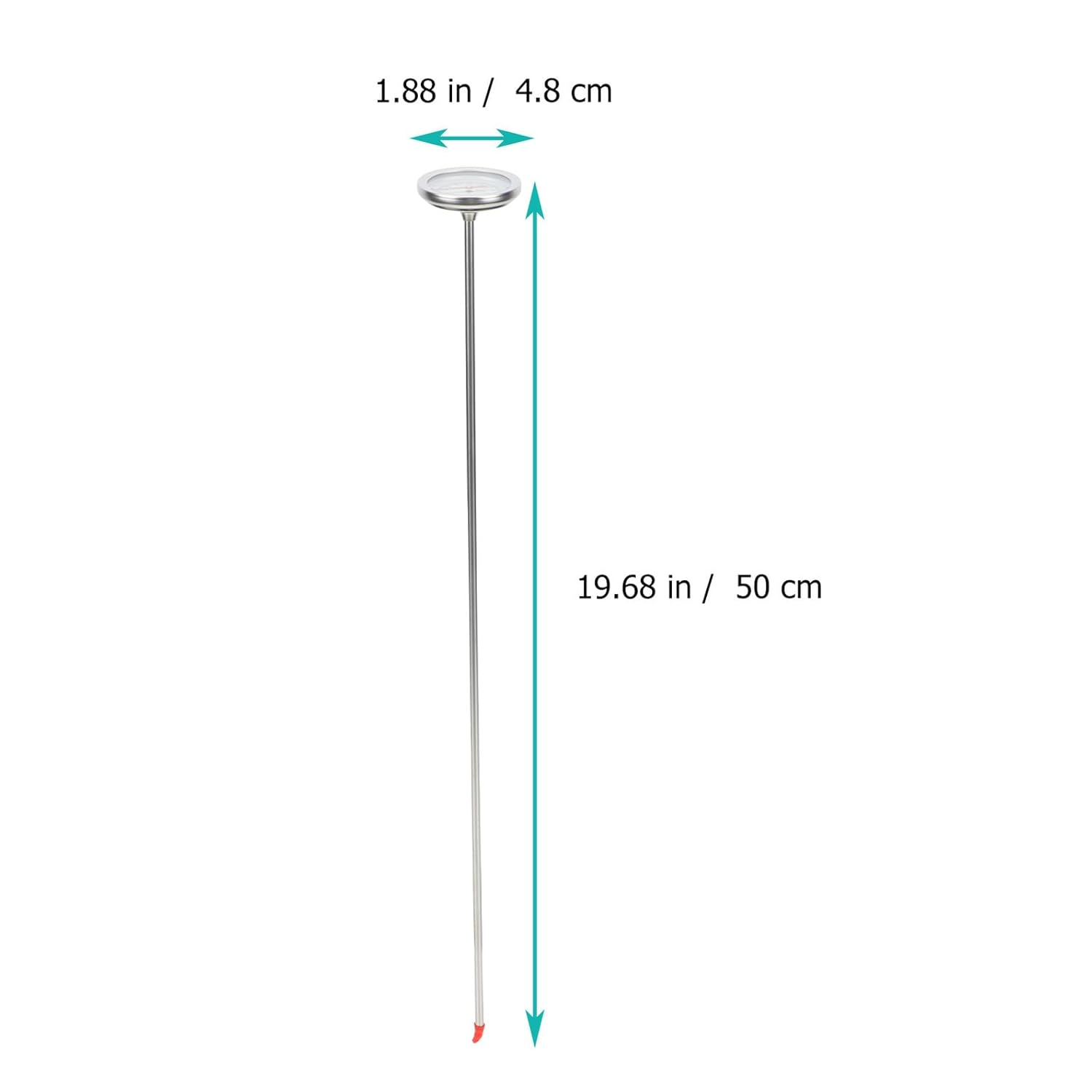 UKCOCO Stainless Steel Compost Thermometer Probe Soil Temperature Measuring Tool for Gardening and Backyard Use Precision Sensor with C to C Range image number 4