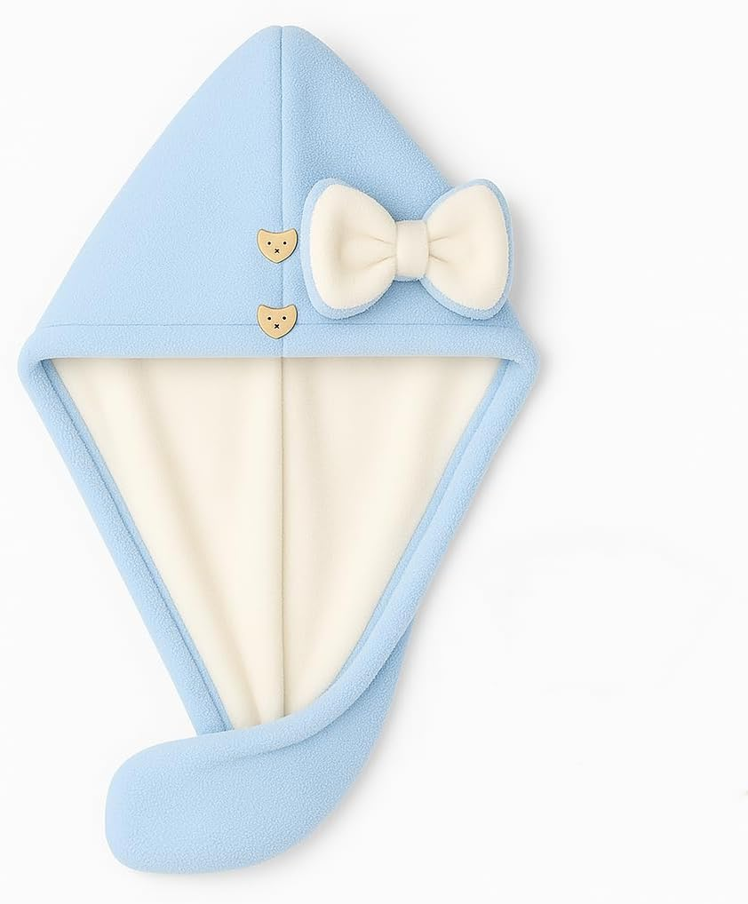 YHMLUX Women&rsquo;S Double-Layer Thick Microfiber Quick-Dry Hair Towel Turban with Adjustable Snap Button &ndash; Ultra-Absorbent Bath Cap for Long Hair (Pink)