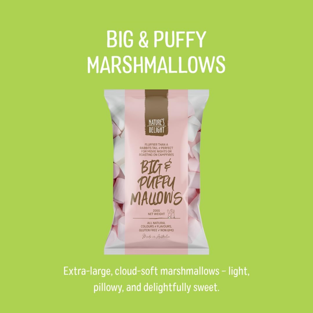 Natures Delight Big and Puffy Marshmallows 200G