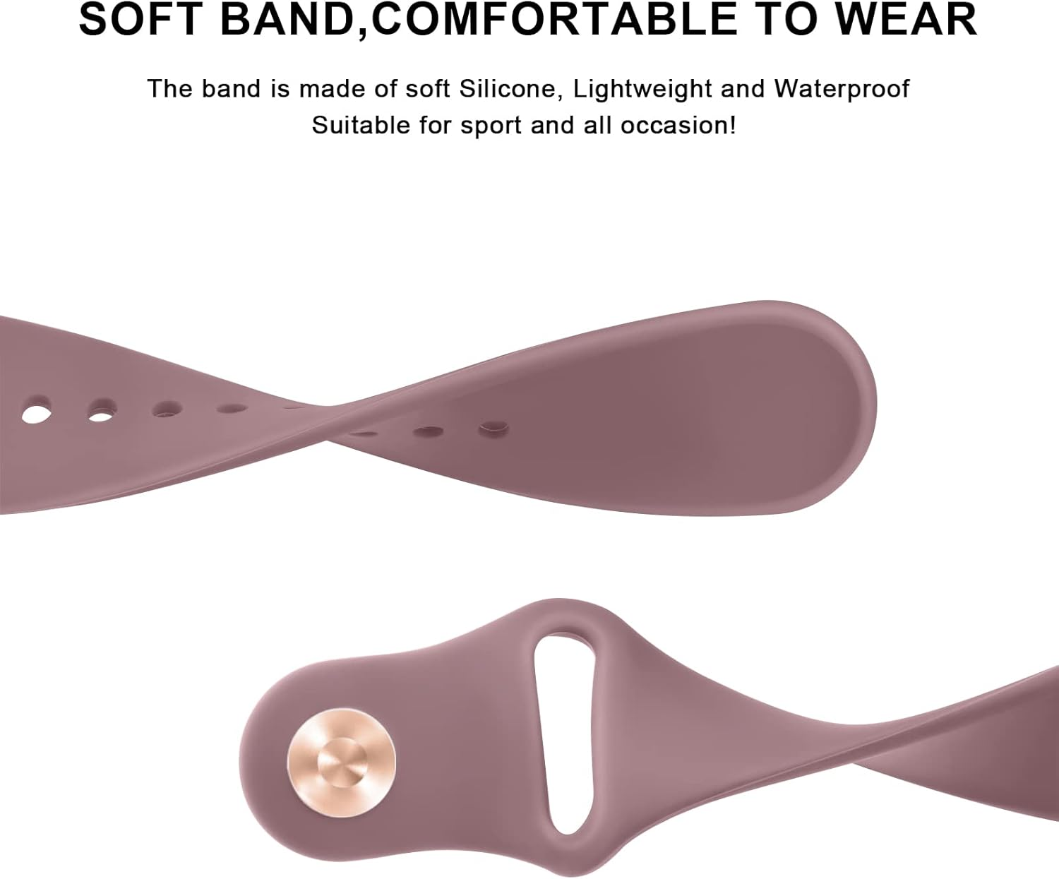 Sport Band for Fitbit Versa 2 / Fitbit Vesra Bands Women Men, Soft Silicone Sport Straps Replacement Wristbands Compatible with Fitbit Versa 2 / Fitbit Versa/Versa Lite/Versa SE Smart Watch