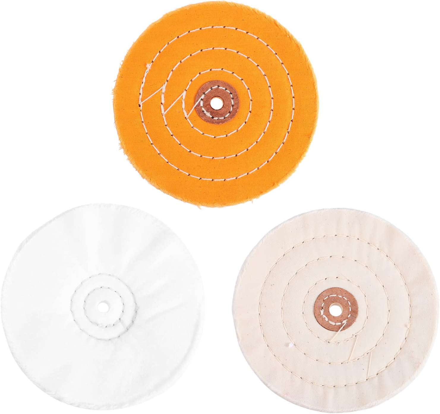 HEALEEP 3Pcs Cloth Wheel Polishing Tool Set Buffing Wheel Pad Kit for Car Polisher Equipment for Mirror Finish image number 1