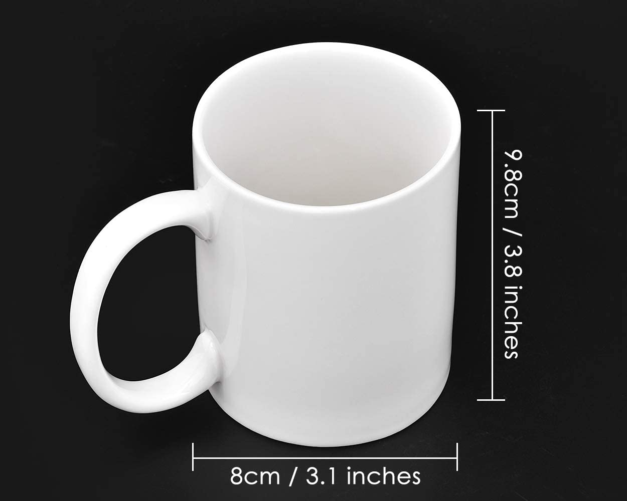 DS. DISTINCTIVE STYLE Ceramic Middle Finger Coffee Cup 350Ml 11.8Oz Funny Coffee Mug Tea Cup with Middle Finger - White image number 5