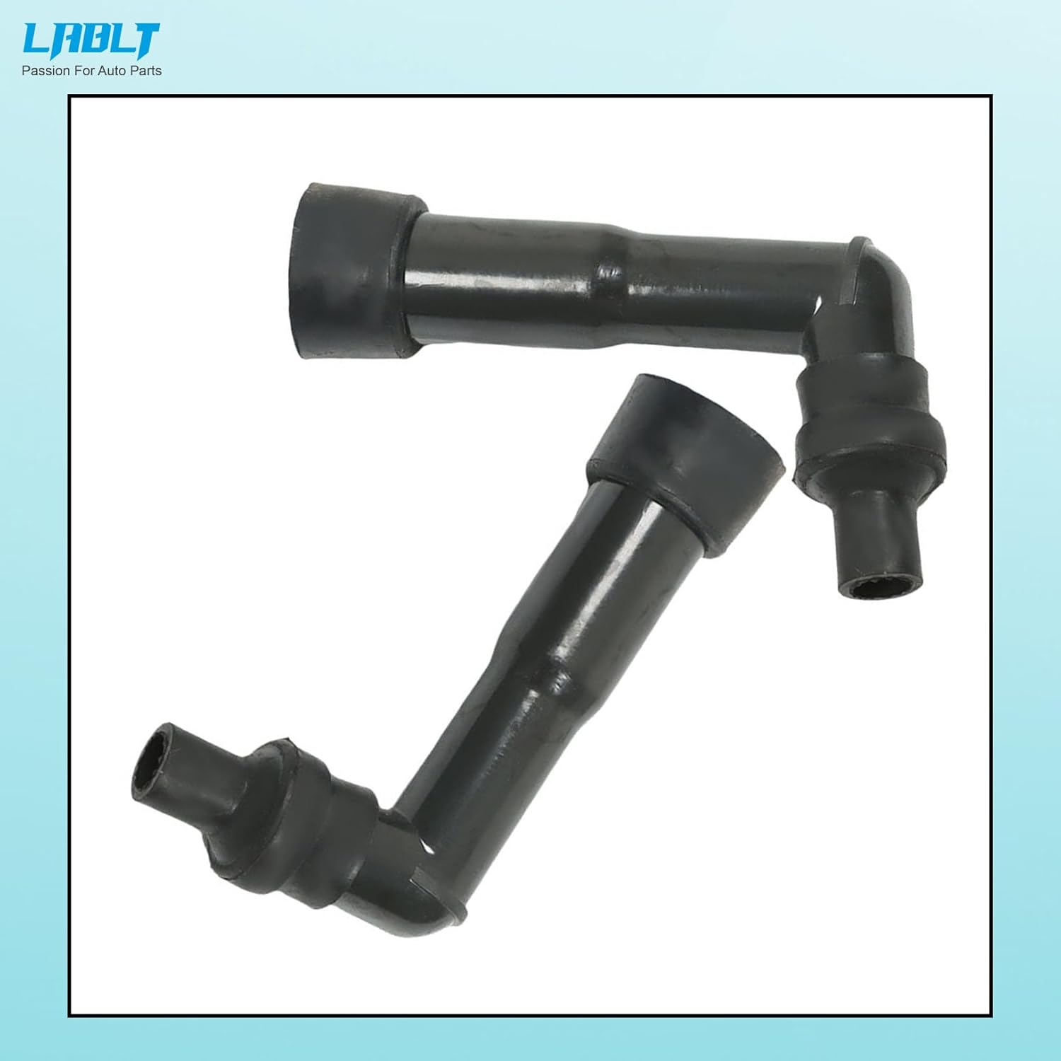 LABLT Spark Plug Boot Waterproof Cap Cover Resistor 120 Degree Motorcycle Scooter Dirt Bike ATV 2Pcs image number 5