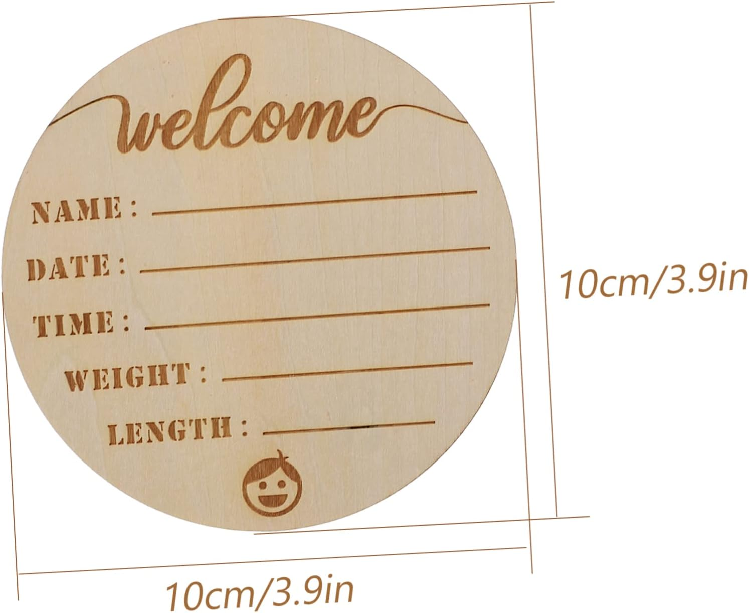 Kisangel 6Pcs Wooden Milestone Signs Photo Props Durable Birth Announcement Cards for Newborn Boys Monthly Keepsake Plaques to Record Growth - Multi image number 7