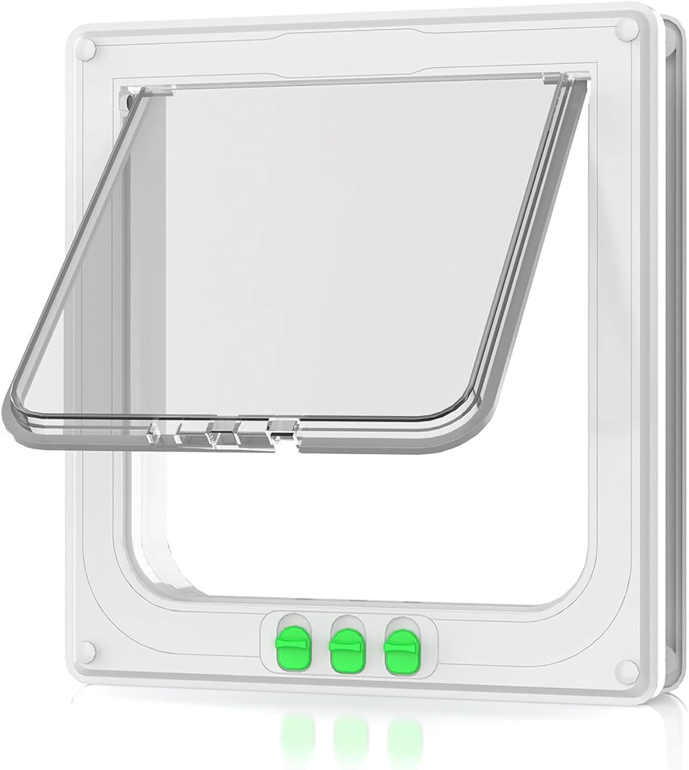 Moaobooh Cat Door, Cat Flap, Weatherproof, Easy Installation, Dog Flap for Indoor Outdoor Door, Window, Wall