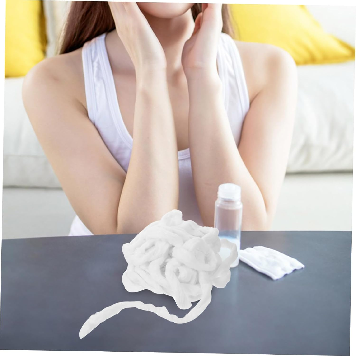 Garneck Disposable Cotton Strips for Hairdressers Absorbent Perm Cotton Adjustable for Dyeing and Curlers in the Hair Studio image number 5