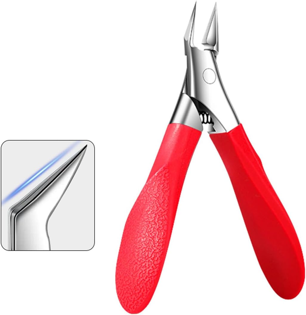 Super Oblique Nail Clippers, Eagle Beak Beveled Nail Clippers, Opening anti Slanted for Thick Nails, Seniors & Ingrown Care (Red) - Blue image number 4