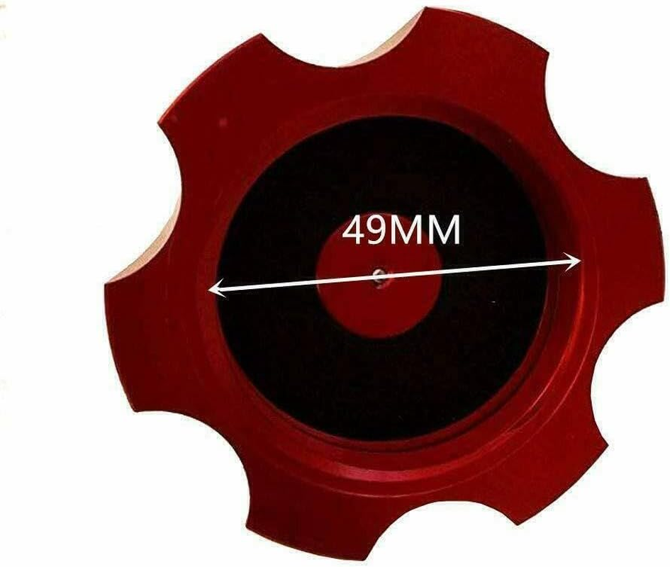 TDR Red Gas Fuel Tank Cap with Breather for Dirt Pit Bike XR50 CRF50 CRF70 SSR Thumpstar, Aluminum Petrol Tank Vent Cap, Compatible with 4-Stroke Motorcycles image number 4
