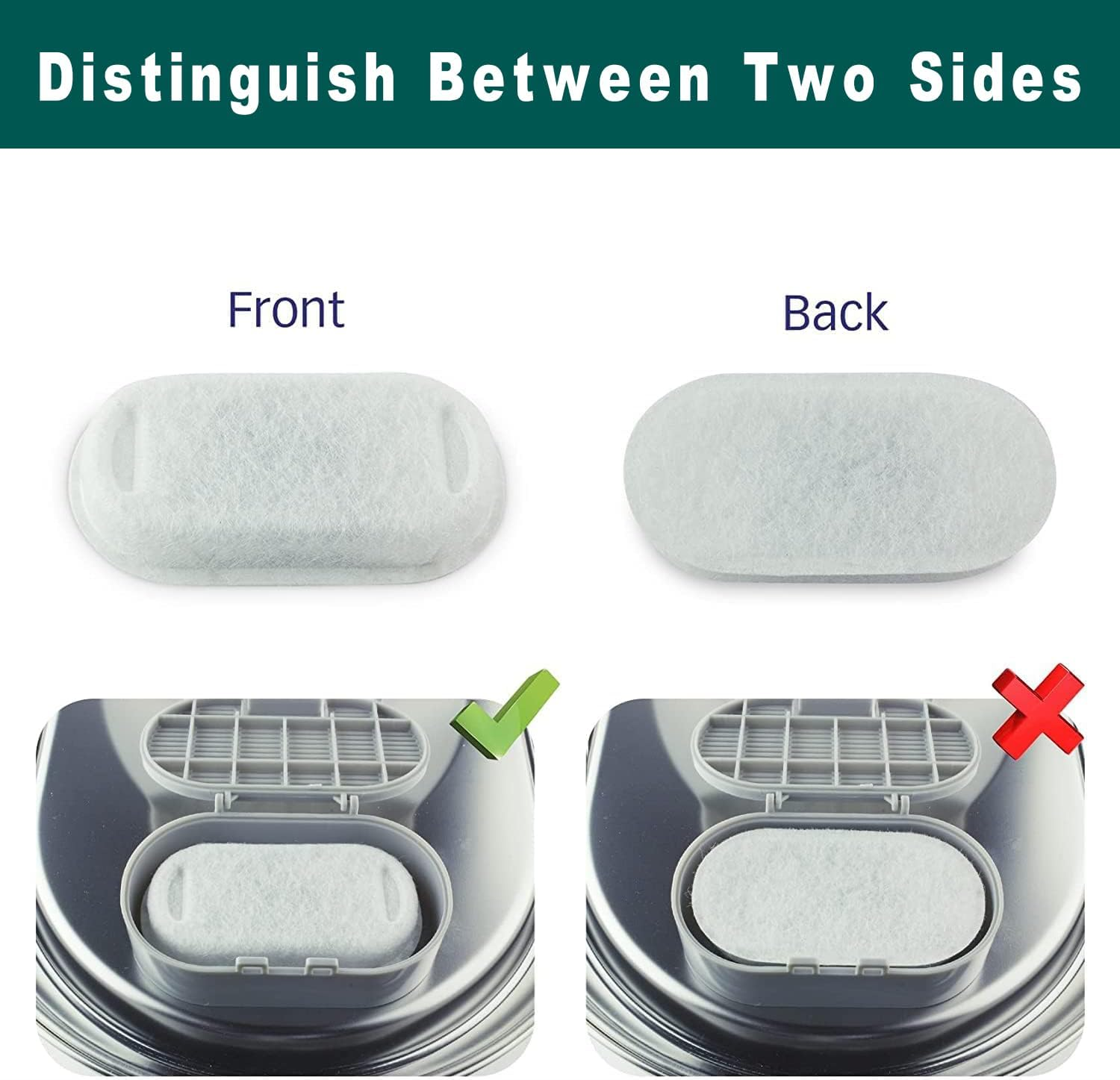 BEANPRECOY Cat Water Fountain Filters Compatible with Stainless Steel Pet Fountain with 8/12 Sponges Replacement Filters for Cat Fountain Adjustable Water Flow Pet Water Fountain Dog Water Fountain image number 4