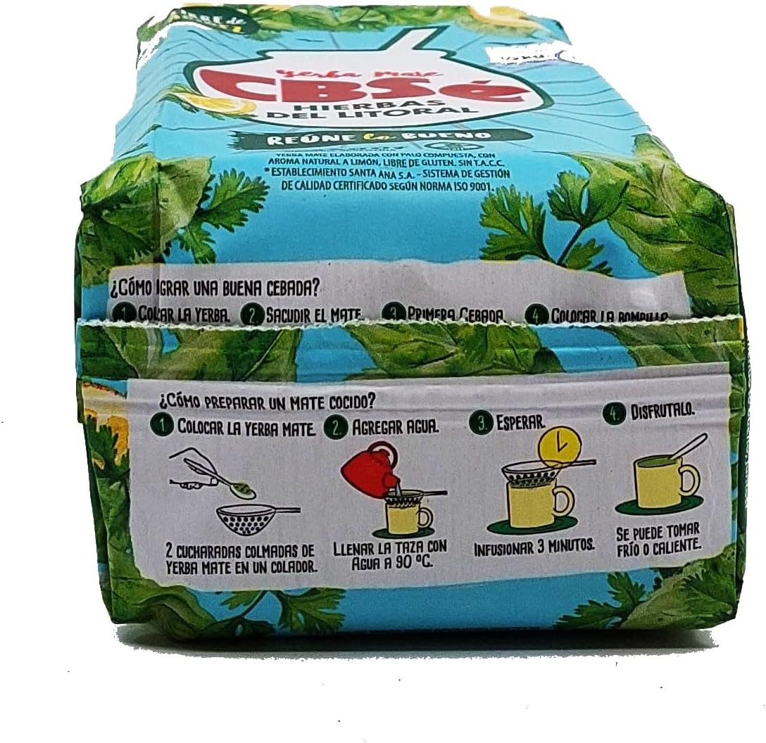 Yerba Mate Cbse Hierbas Del Litoral 500G image number 3