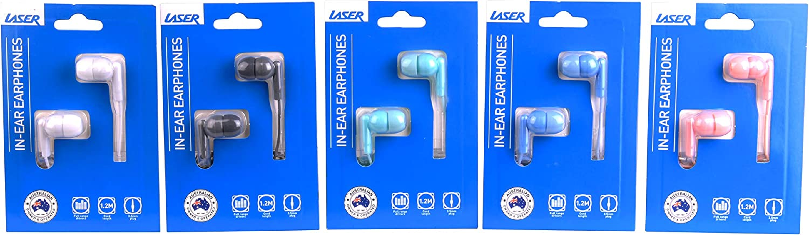 Laser Earbud Headphone in White image number 3