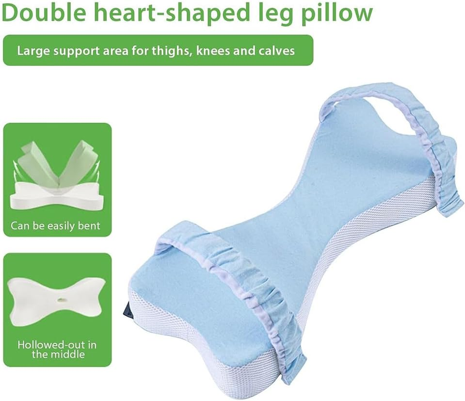 Side Sleeping Knee Pillow, Memory Foam Orthopedic Pillow for Knee, and Leg Pain Relief, Comfortable Bed Wedge Pillow for Side Sleepers image number 5