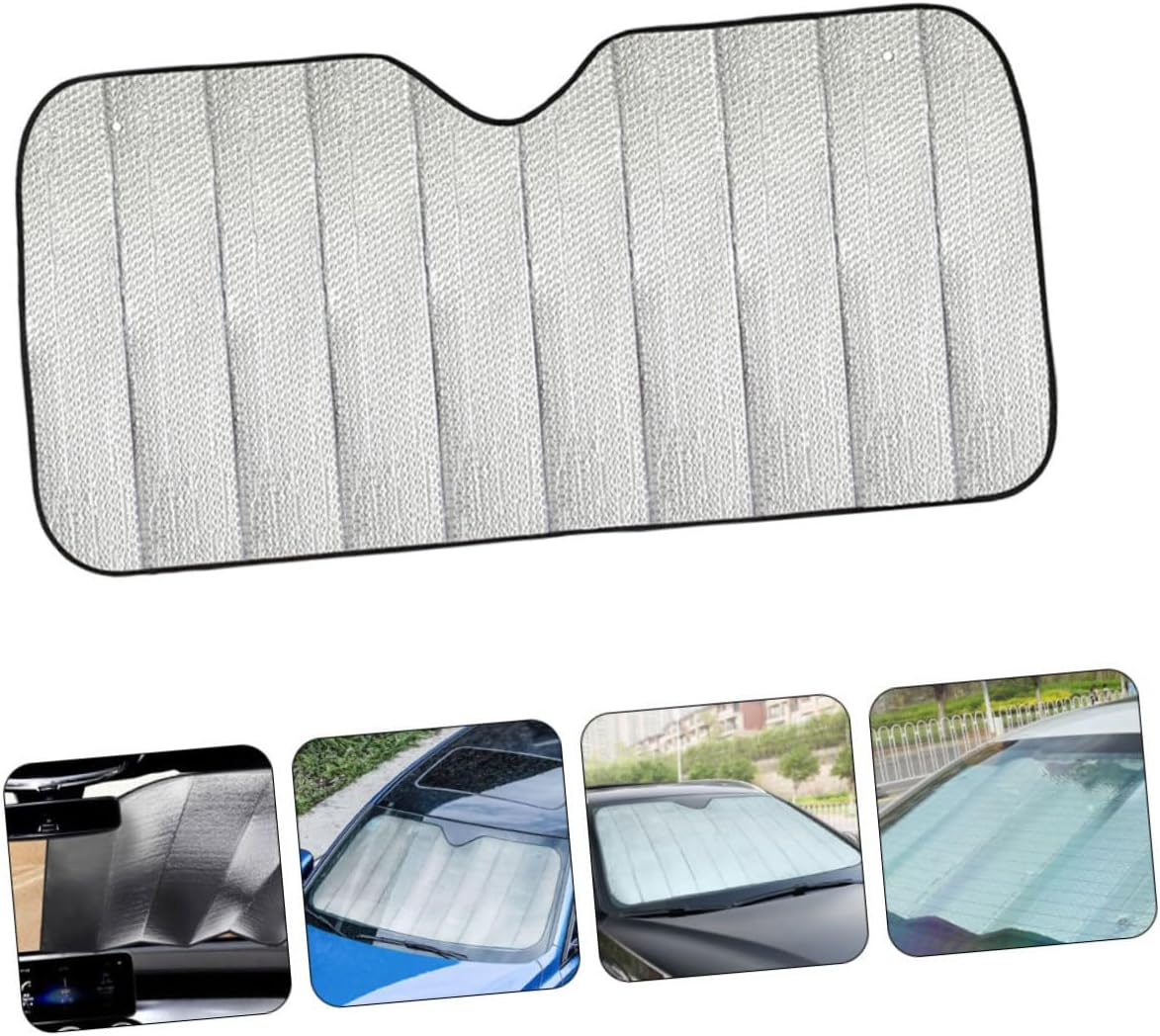 SOLUSTRE 4Pcs Car Sun Shade for Windshield Protection Reflective Sun Cover to Reduce Heat Automotive Window Shade for Vehicle Use image number 5