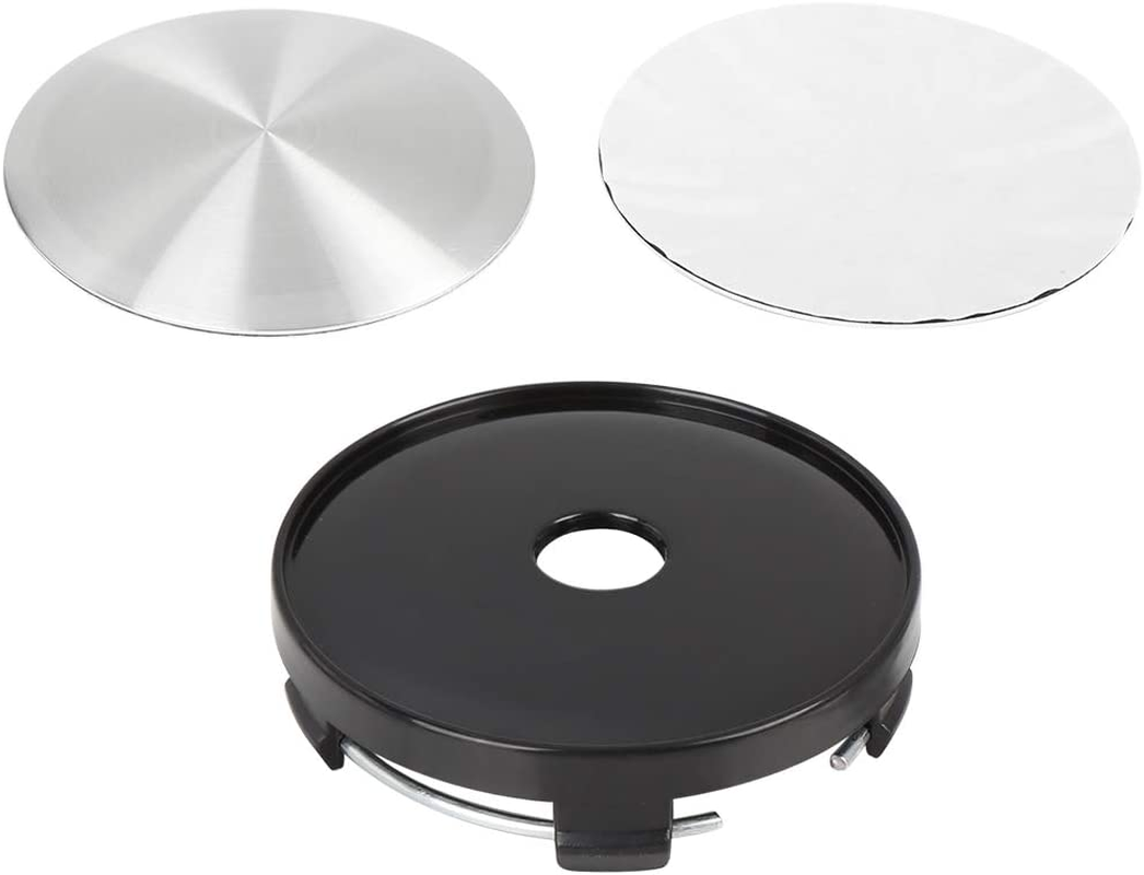 X AUTOHAUX 60Mm Dia 5 Clips Car Wheel Tire Tyre Rim Center Hub Caps Base Black 4 Pcs image number 4