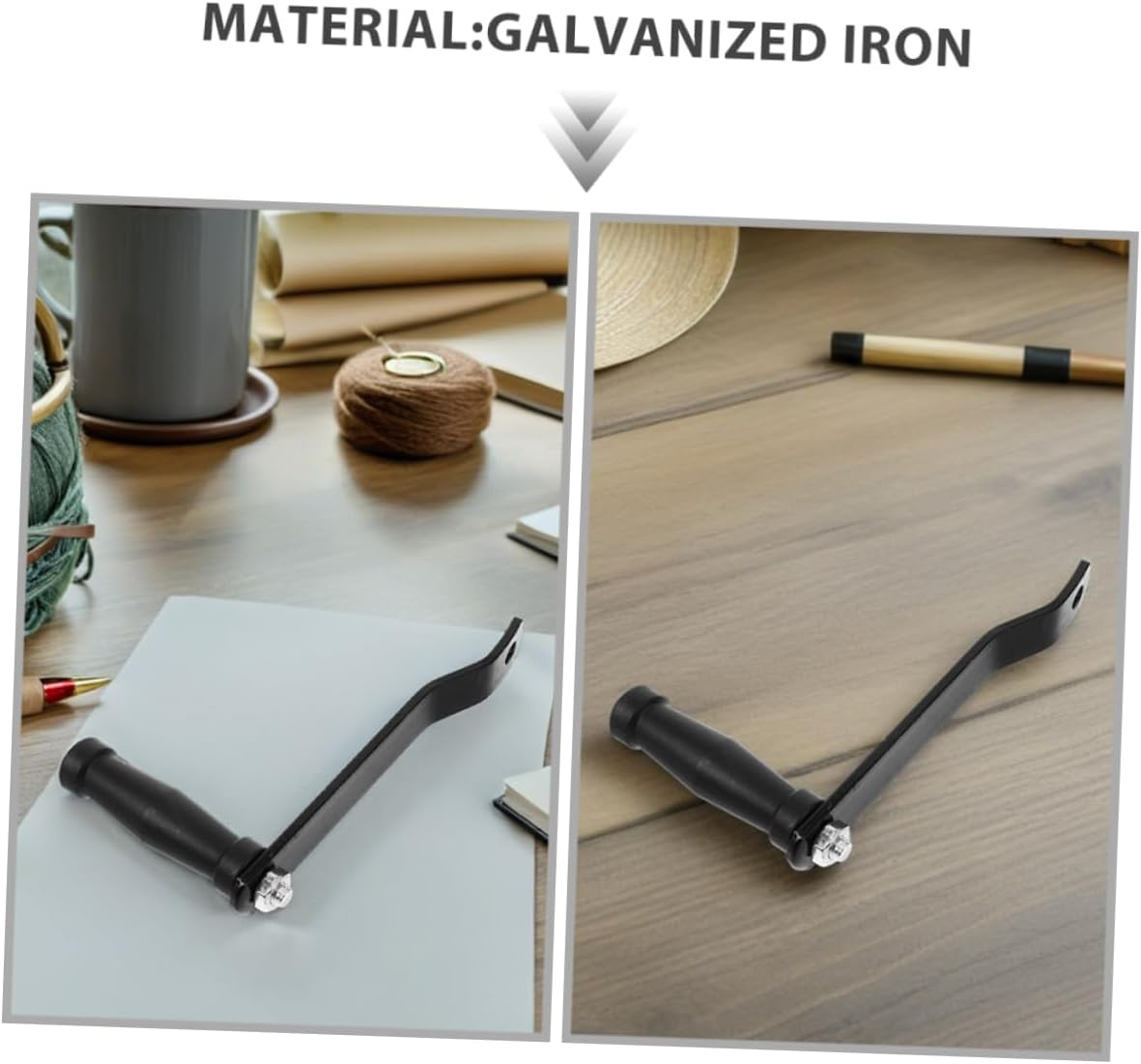 2Pcs Winch Handle Replacement Heavy Duty Manual Crank for Boat Trailer Winch Winder Ergonomic Grip Suitable for Trailer Jack Crank Handle Use image number 5