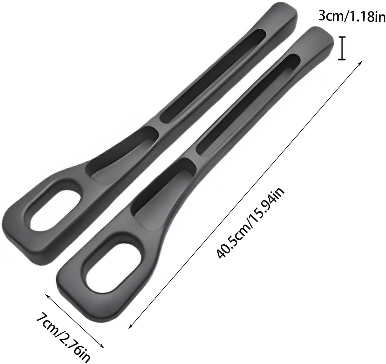 Car Seat Gap Filler of 2, Soft Foam Multifunctional Seat Side Gap Filler with Phone Holder Organizer Fill the Gap between Seat and Console Stop Things from Dropping Drop Blocker (Black) image number 2