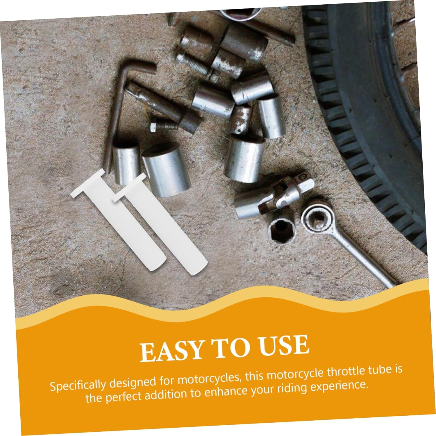 Iplusmile 8Pcs Throttle Handle Grip Cores Handlebar Throttle Grip for Motorcycle Parts Motorcycle Tube Handle for Riding Scenario image number 5