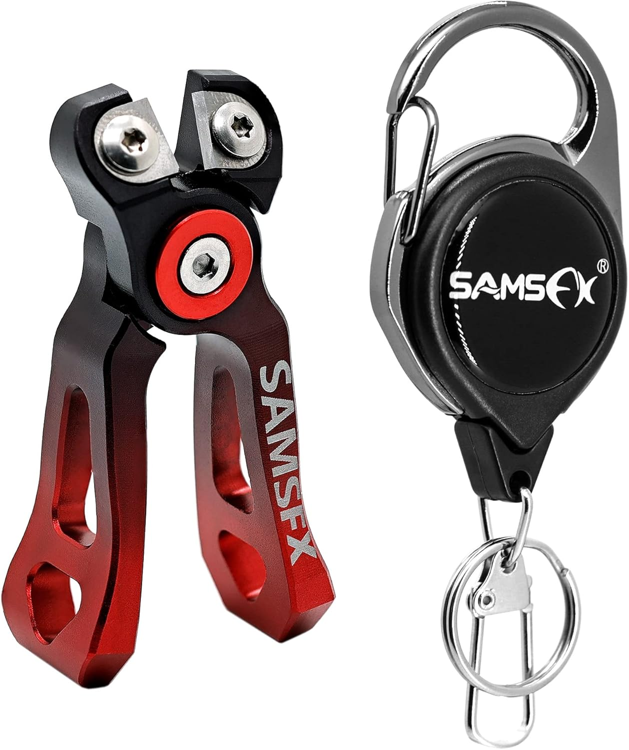SAMSFX Mini Fishing Line Cutters with Retractors, Braid Scissors,Tungsten Line Cutter That Cut Braid, Mono and Fluoro Lines Clean and Smooth Fly Fishing Equipment