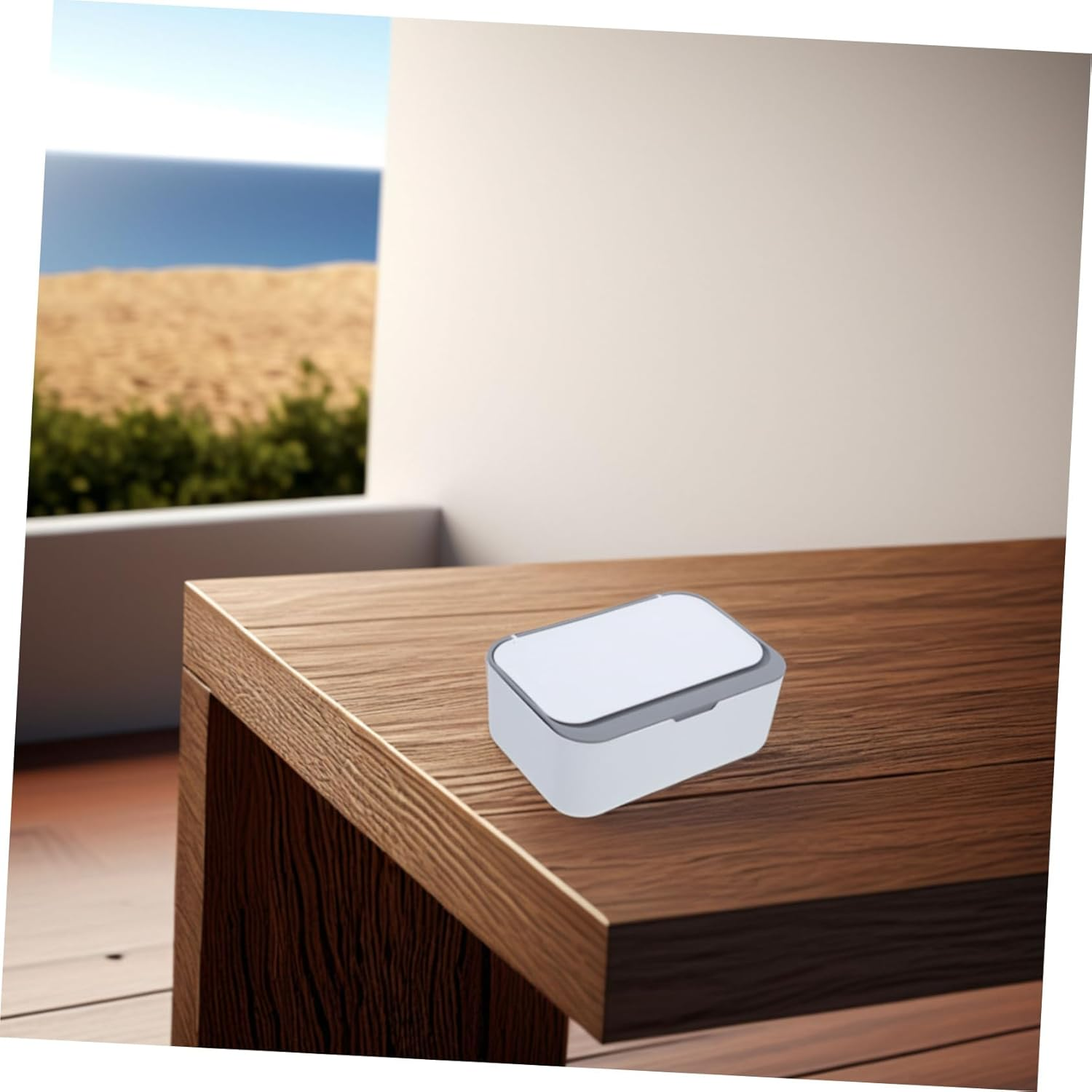 HOMSFOU Facial Tissue Dispenser Box Wipe Box Dispenser Sealing Lid Design Versatile Storage for Wipes Napkins image number 6