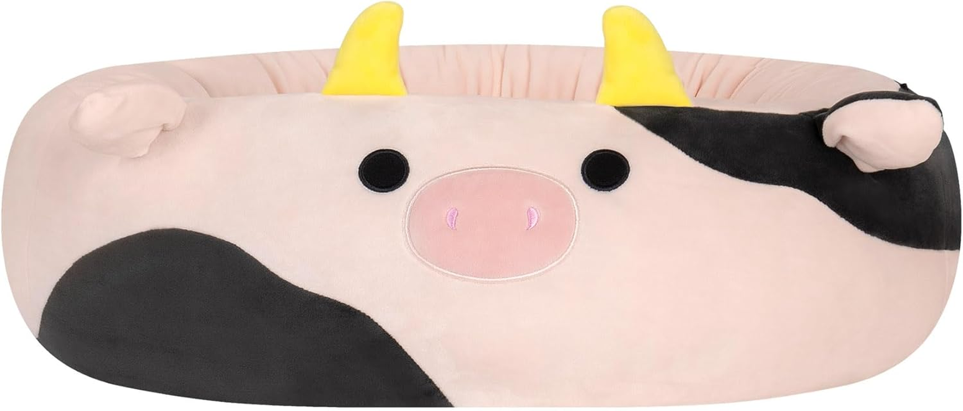 Squishmallows Original 20-Inch Connor the Cow Pet Bed - Small Ultrasoft Official Jazwares Plush Pet Bed