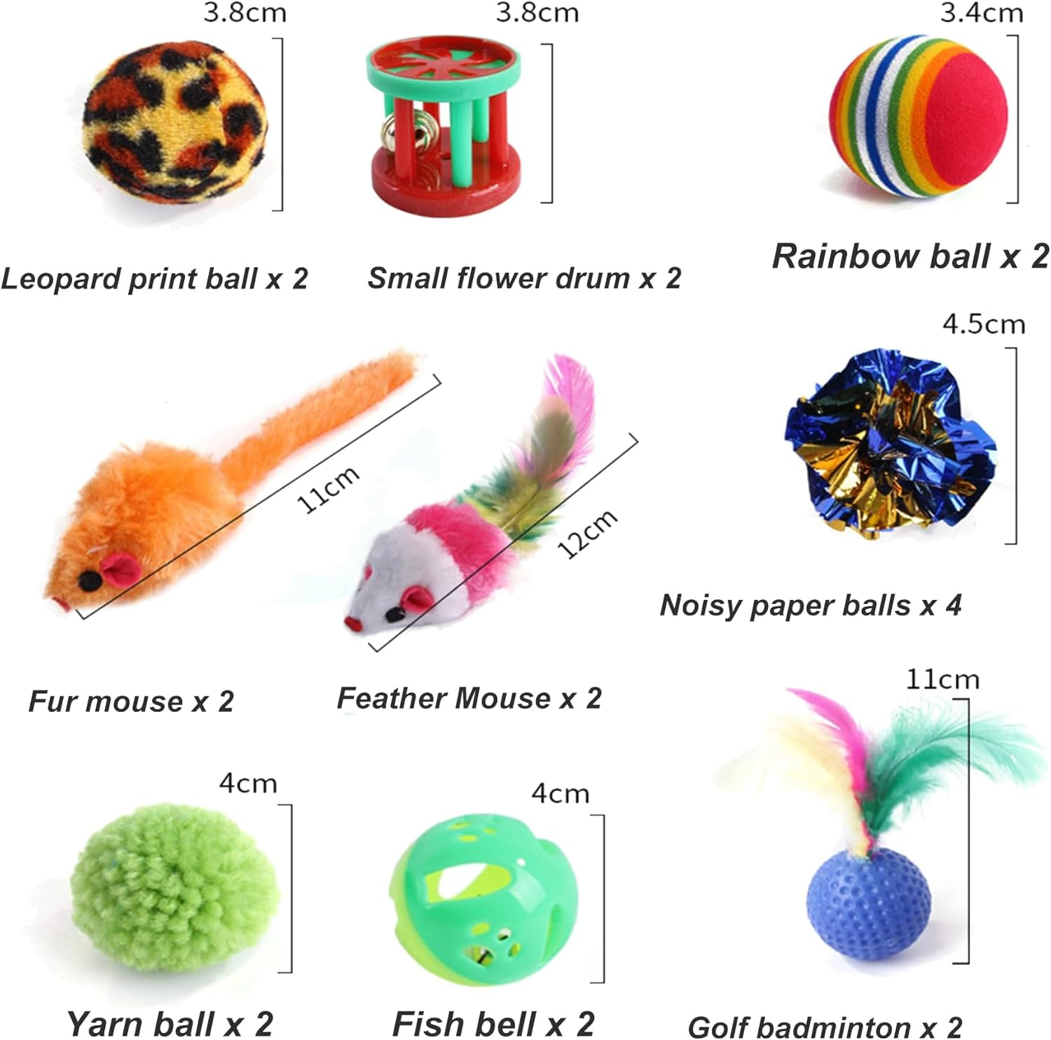 Cat Toys, Kitten Toys Cat Toys for Indoor Cats, Cat Toy Bulk Bundle, Include Cat Springs, Cat Wand, Cat Tunnel, Cat Teaser, Feather, Crinkle Balls for Cats, Cat Toy Mouse, Cat Tunnels for Indoor Cats image number 6