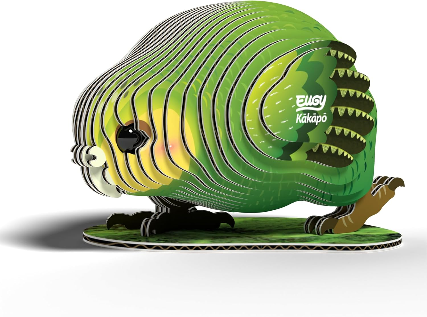 EUGY 099 Kakapo 3D Puzzle - 27 Piece Eco-Friendly Educational Toy Puzzle for Boys, Girls & Kids Ages 6+ image number 4