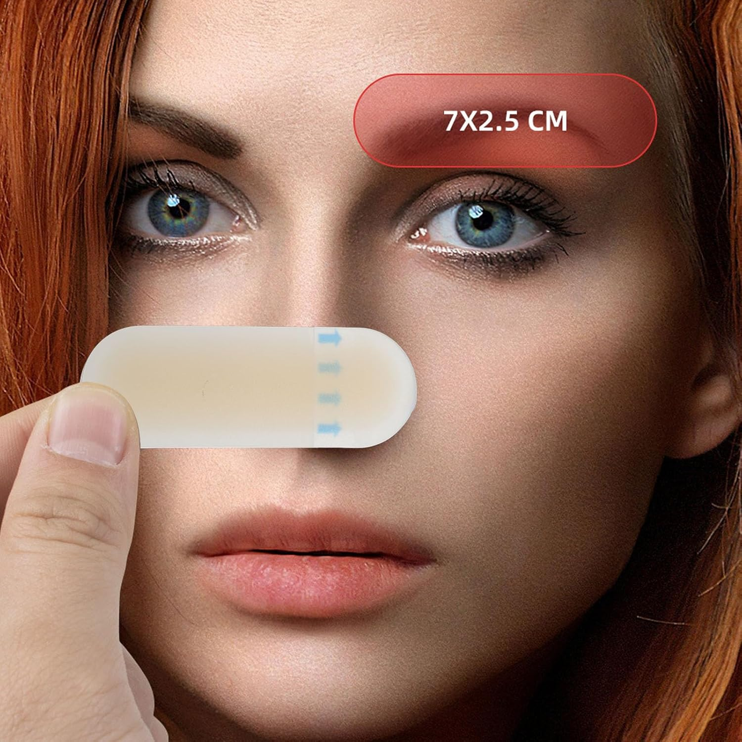 20PCS Light Skin Color Transfer Eyebrow Skin Sticker, Practice Makeup Eyebrow Stencil Stickers for Beauty Salon, Disposable for Sanitation and Security image number 6