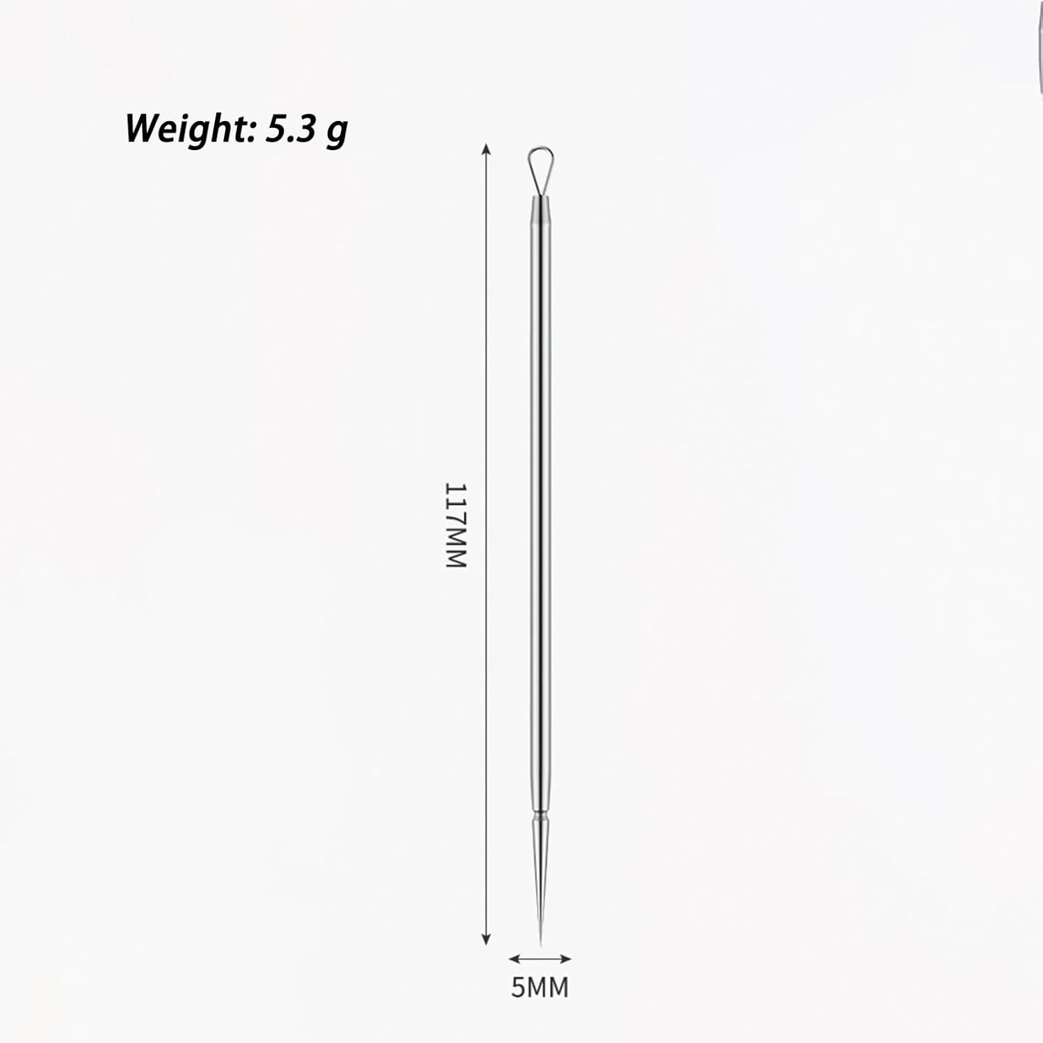 Xolixorium Stainless Steel Lancet Needle Pimple Popper Tool Professional Comedone Removal Tool with Blackhead Remover for Facial Milia Whitehead Extractor Skin Care Tools Pimple Popping Kit 2 Pieces image number 4